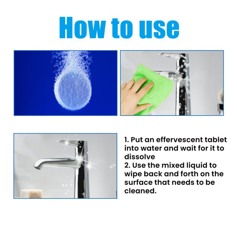 Jakehoe Bathroom Cleaning Tablets – Multifunctional, Surface-Safe, Long-Lasting Household Cleaner - Image 6