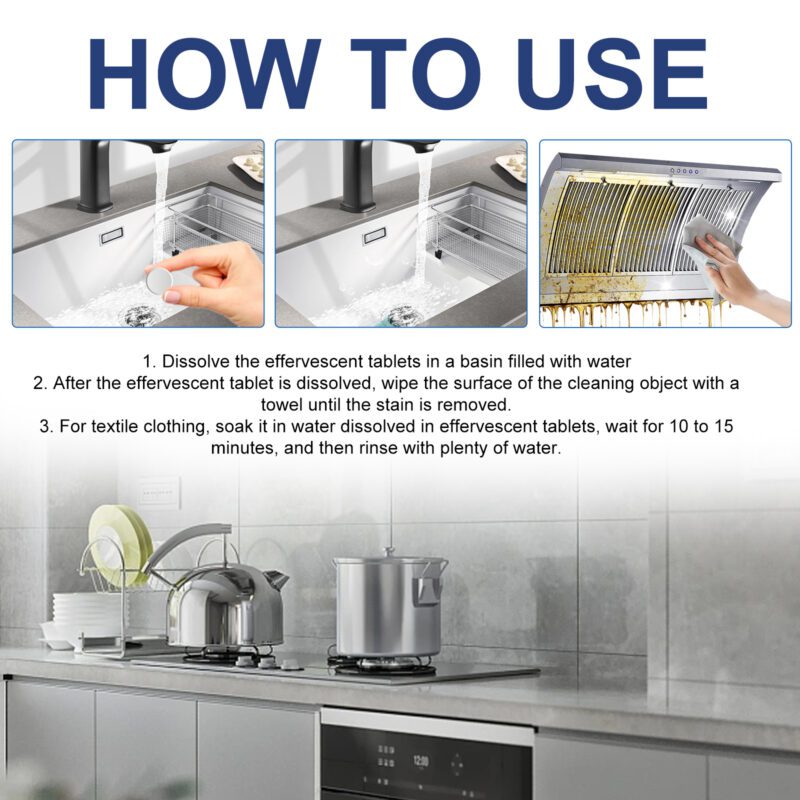 Jakehoe Bio-Enzyme Cleaning Tablets: Multi-Purpose, Surface-Safe Household Cleaner - Image 6