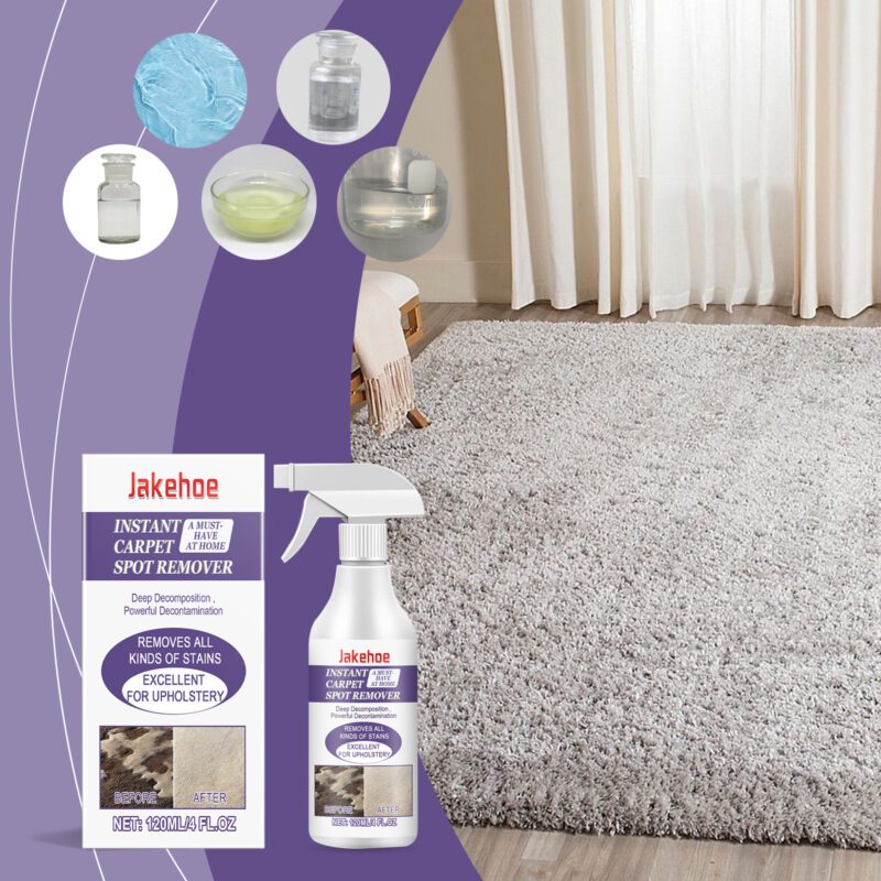 Jakehoe Carpet Cleaner: Multi-Purpose Stain Remover, Safe for Fibers - Household Cleaner - Image 2