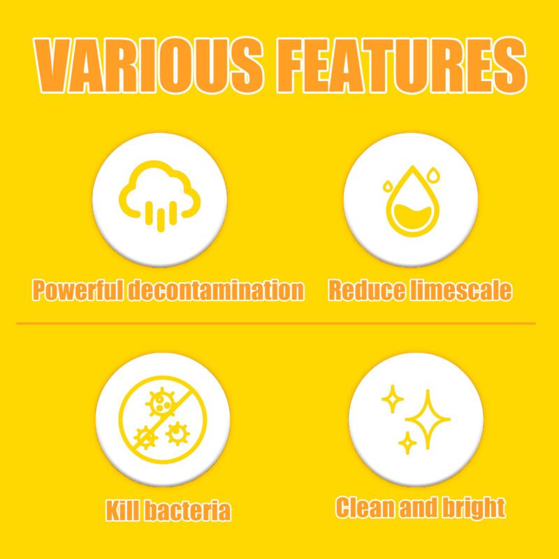 Jakehoe Dishwasher Cleaner Effervescent Tablets (12pcs) - Deep Clean, Heavy Oil Removal, Safe for Appliances - Image 3