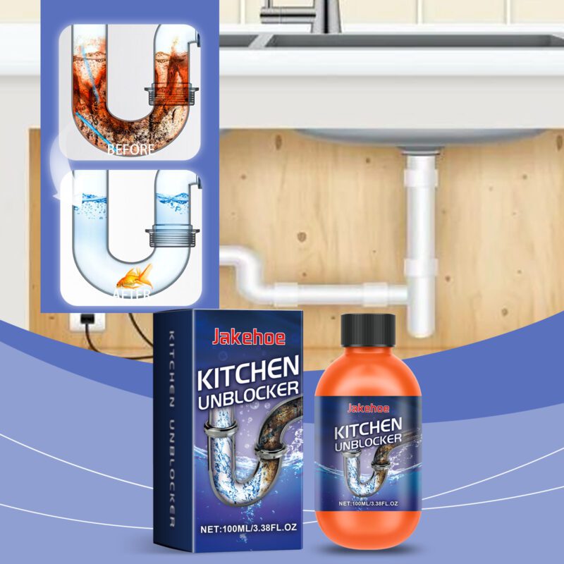 Jakehoe Drain Cleaner: Toilet Sink Kitchen Pipe Unclogger, Long-Lasting & Safe - Image 2