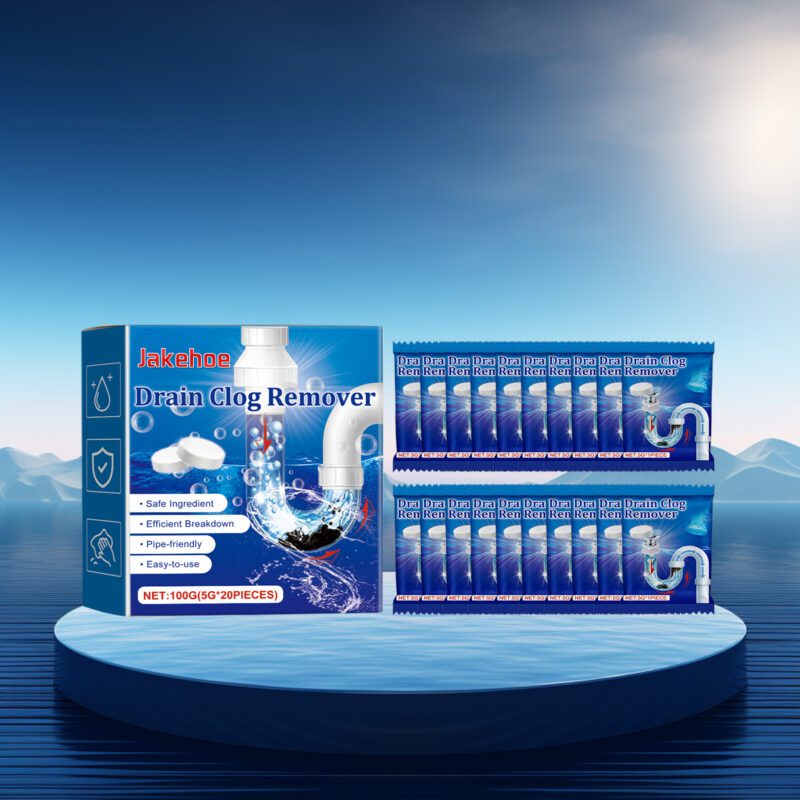 Jakehoe Drain Unblocker Tablets: Multi-Purpose Pipe Cleaner, Toilet & Drain Unclogger - Image 2
