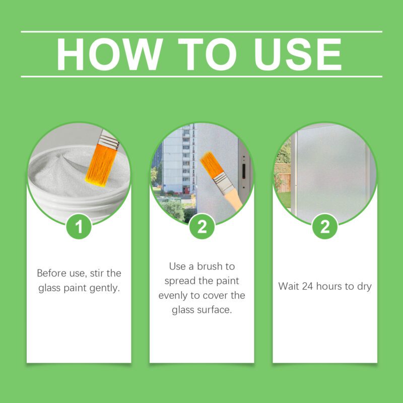 Jakehoe Frosted Glass Paint - Long-Lasting Household Glass Maintenance, Surface-Safe - Image 6
