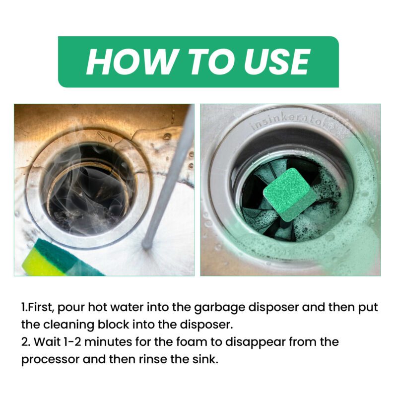 Jakehoe Garbage Disposal Cleaner: Kitchen Odor-Eliminating, Long-Lasting Cleaning Block - Image 5