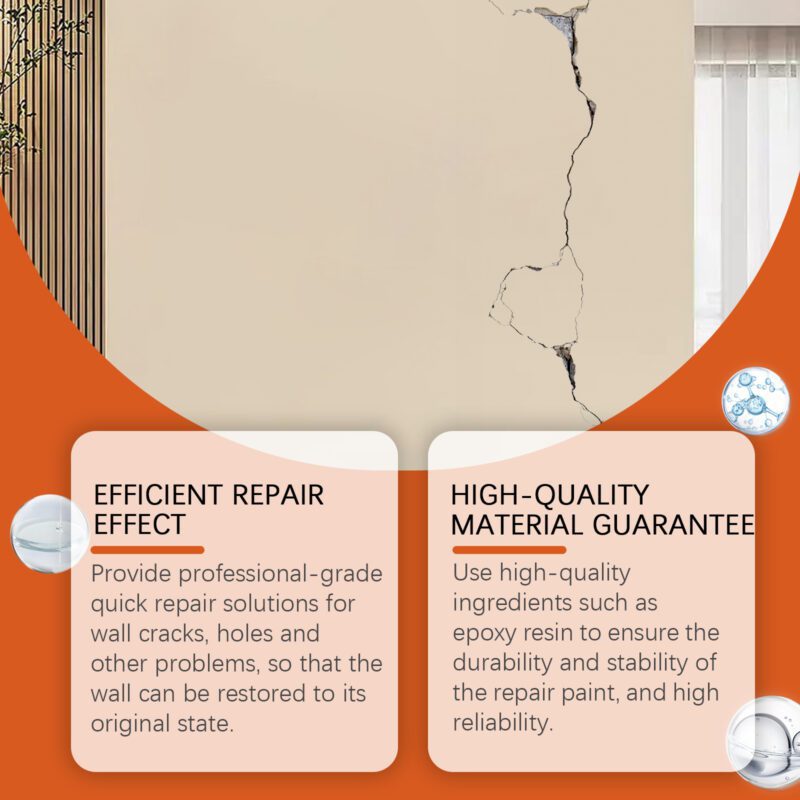 Jakehoe Household Wall Repair Kit: Long-Lasting Multi-Purpose Patch for Cracks & Holes - Image 3