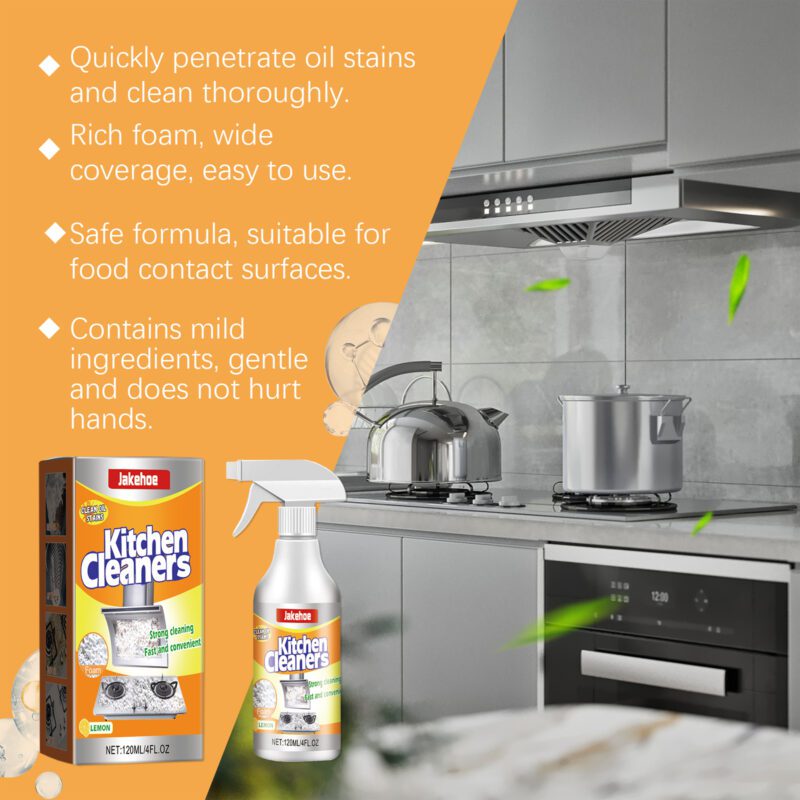 Jakehoe Kitchen Foam Cleaner: Multi-Purpose, Surface-Safe Grease & Dirt Remover - Image 3