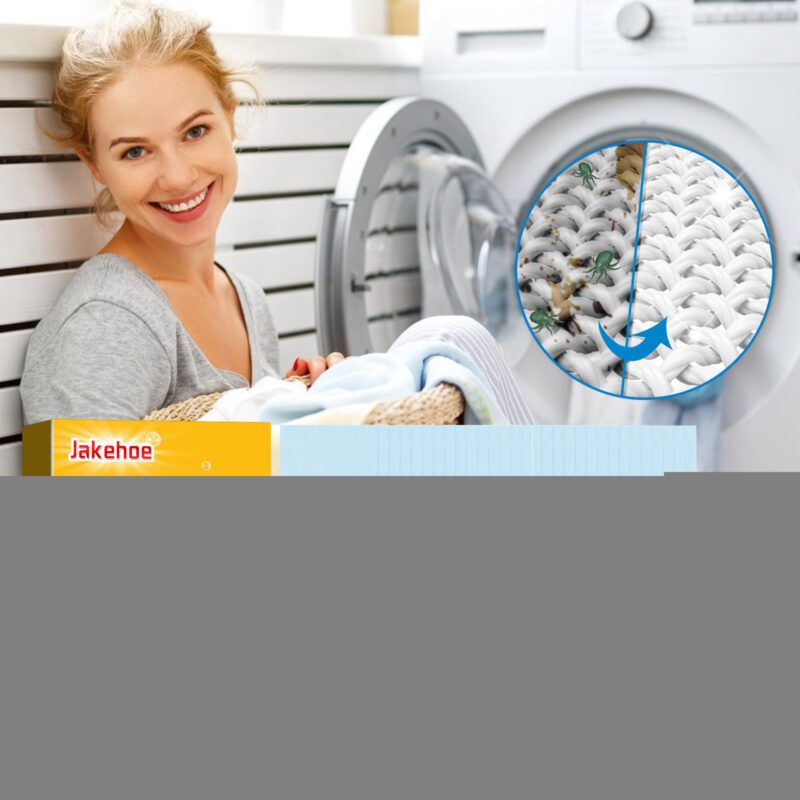 Jakehoe Laundry Detergent Sheets: Deep Clean, Odor Remover, Long-Lasting Fragrance Household Cleaner