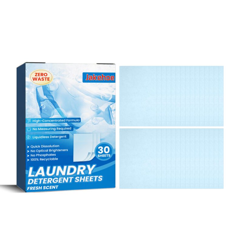 Jakehoe Laundry Detergent Sheets: Gentle, Long-Lasting Stain Removal, Color-Safe
