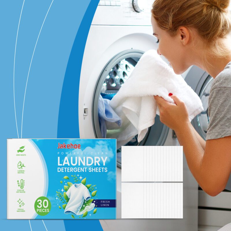 Jakehoe Laundry Detergent Sheets: Gentle, Multi-Purpose Household Laundry Cleaner (Long-Lasting) - Image 2