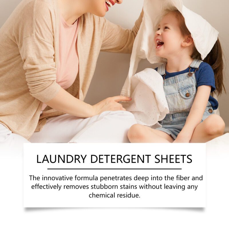 Jakehoe Laundry Detergent Sheets: Gentle, Multi-Purpose Household Laundry Cleaner (Long-Lasting) - Image 4