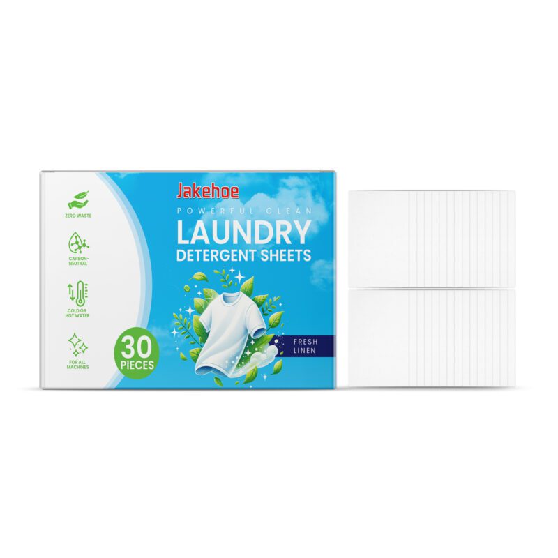 Jakehoe Laundry Detergent Sheets: Gentle, Multi-Purpose Household Laundry Cleaner (Long-Lasting)