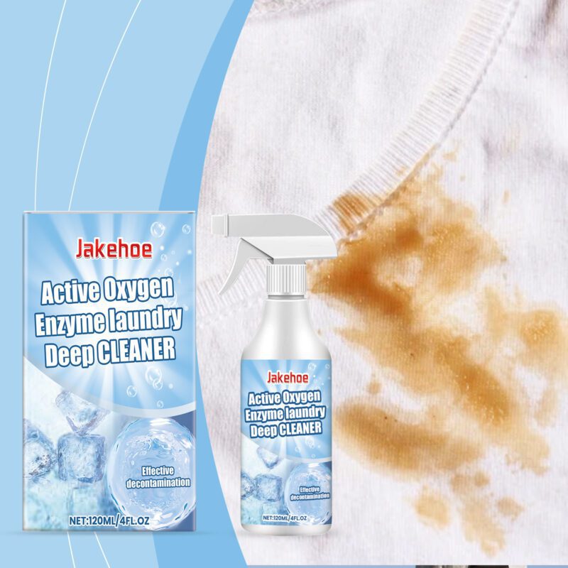 Jakehoe Laundry Stain Remover: Gentle, Long-Lasting Fabric Cleaner for Oil/Yellow Stains & Deodorizing - Image 2