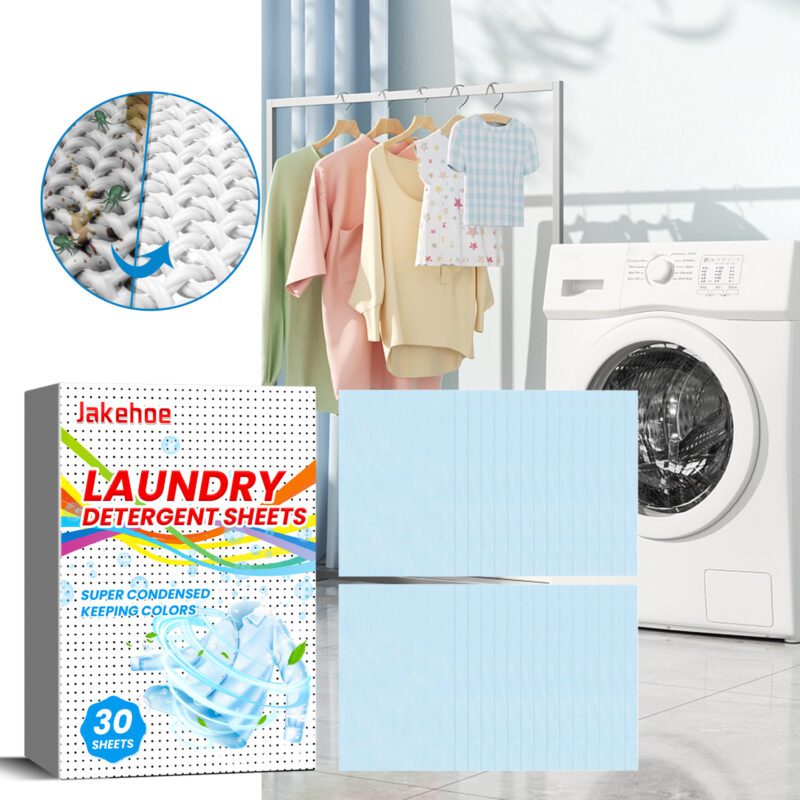Jakehoe Laundry Tablets: Multi-Purpose, Gentle Stain Remover for Household Clothes - Image 2