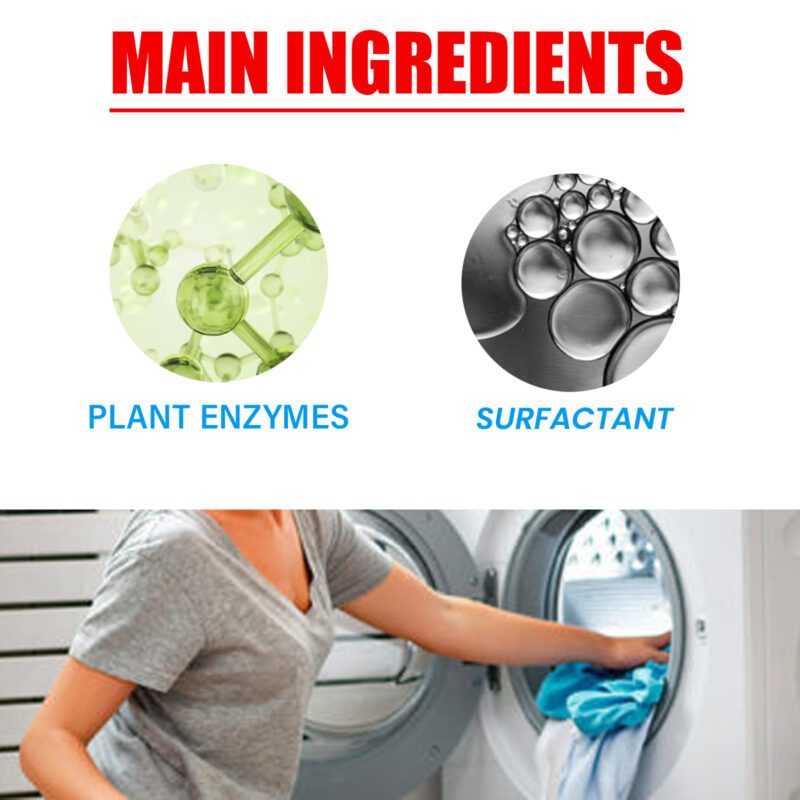 Jakehoe Laundry Tablets: Multi-Purpose, Gentle Stain Remover for Household Clothes - Image 5