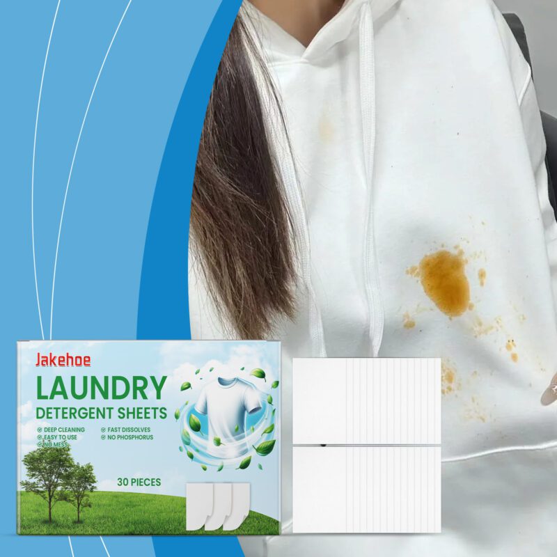 Jakehoe Laundry Tablets: Stain Removal, Long-Lasting Fragrance, Fabric-Safe Household Cleaner - Image 2
