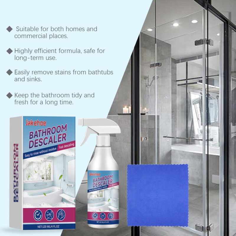 Jakehoe Multi-Purpose Bathroom Descaler | Tile, Glass & Faucet Stain Cleaner - Image 4