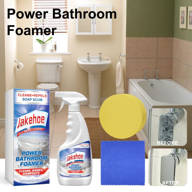 Jakehoe Multi-Purpose Bathroom Foamer | Surface-Safe, Long-Lasting Household Cleaner - Image 2