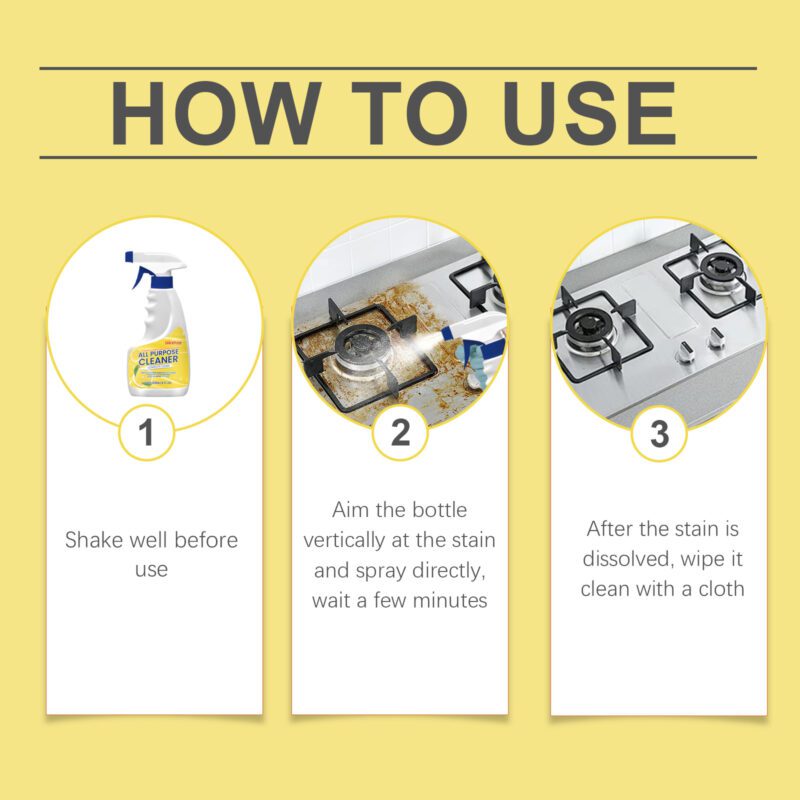 Jakehoe Multi-Purpose Cleaner | Kitchen Oil Remover, Floor Care, Surface-Safe - Image 4