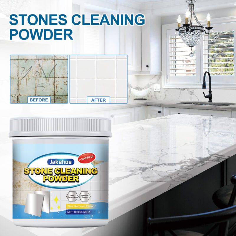 Jakehoe Multi-Purpose Cleaning Powder: Kitchen Stone Polish, Stain Remover, Surface-Safe - Image 2
