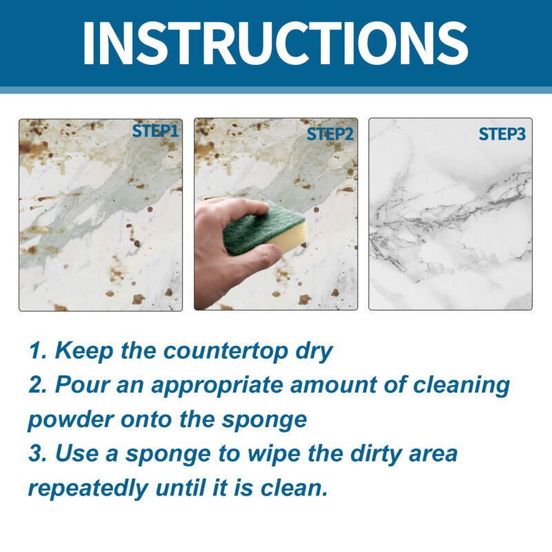 Jakehoe Multi-Purpose Cleaning Powder: Kitchen Stone Polish, Stain Remover, Surface-Safe - Image 6