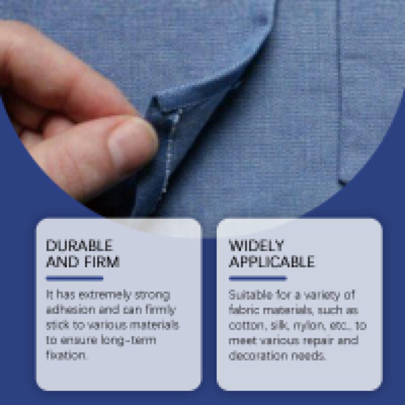 Jakehoe Multi-Purpose Fabric Glue: Household Fabric Repair, Long-Lasting, Surface-Safe - Image 4