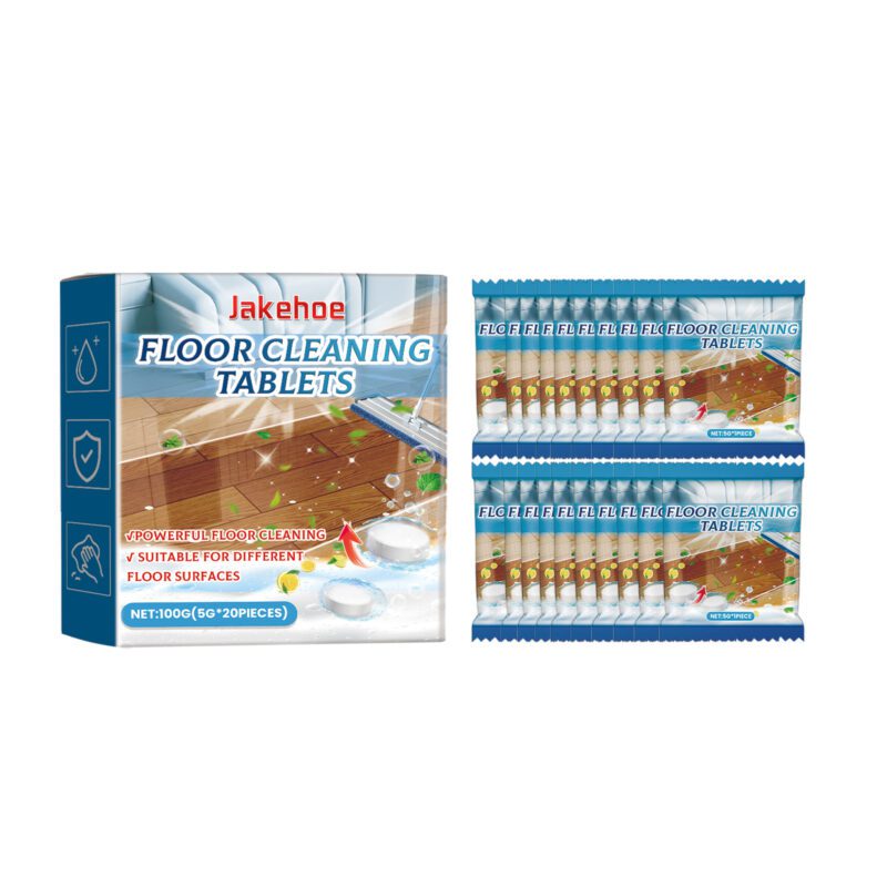 Jakehoe Multi-Purpose Floor Cleaning Tablets: Household Tile Wood Polish, Long-Lasting & Safe