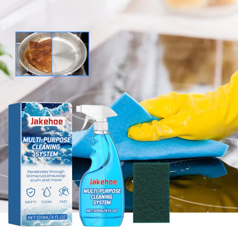 Jakehoe Multi-Purpose Foam Cleaner: Kitchen, Floor & Furniture Safe, Long-Lasting Household Cleaner - Image 2