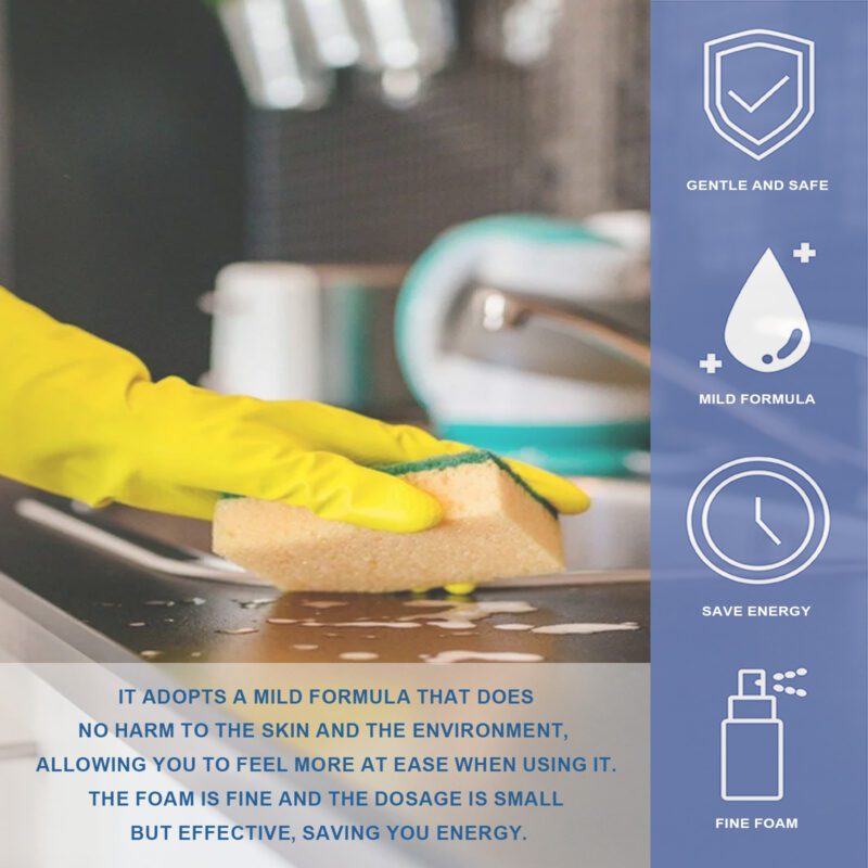Jakehoe Multi-Purpose Foam Cleaner: Kitchen, Floor & Furniture Safe, Long-Lasting Household Cleaner - Image 4