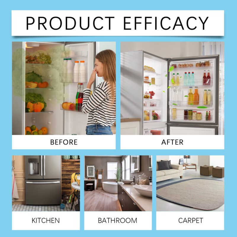 Jakehoe Multi-Purpose Fridge Deodorizer: Long-Lasting Kitchen Cleaner, Surface-Safe Spray - Image 3