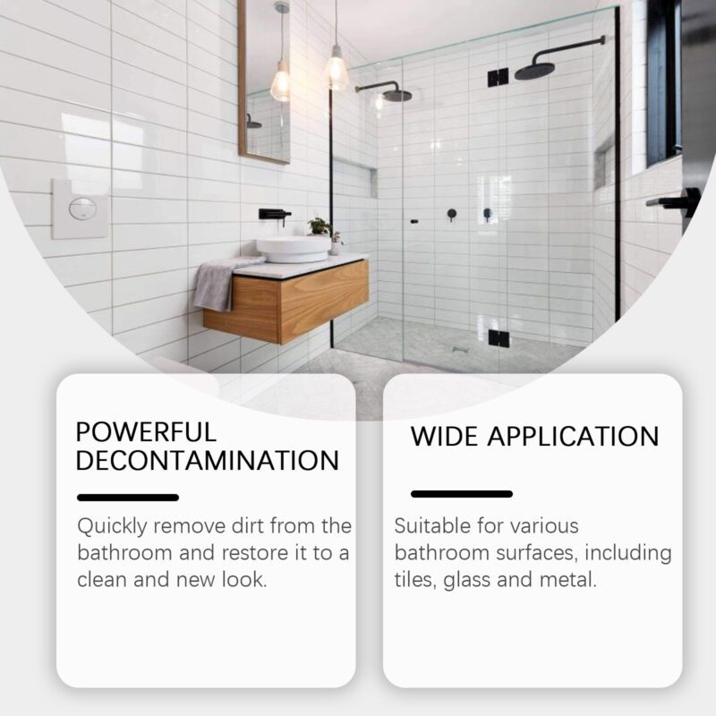 Jakehoe Multi-Purpose Glass Tile Cleaner – Bathroom Surface-Safe Stain Remover - Image 3