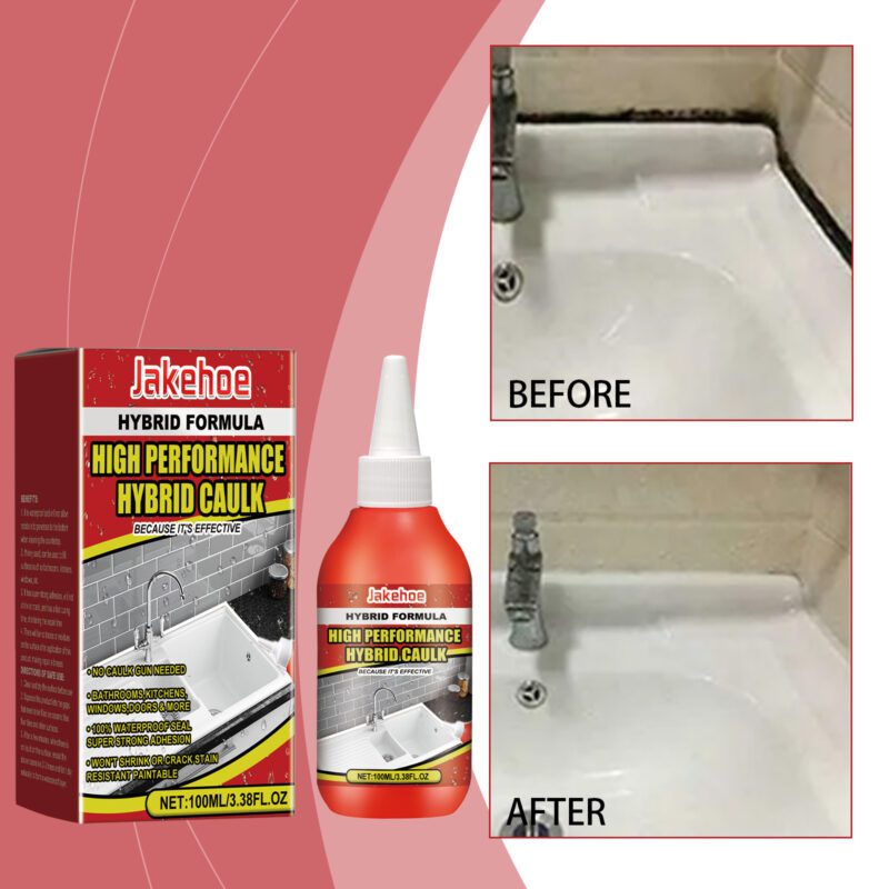Jakehoe Multi-Purpose Household Caulk: Waterproof Crack Filler, Long-Lasting Sealant - Image 2