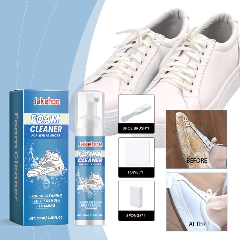 Jakehoe Multi-Purpose Household Cleaner Kit - Shoe & Surface Safe, Long-Lasting Foam - Image 2