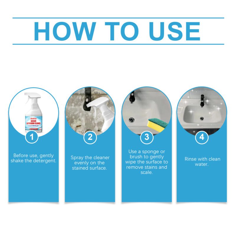 Jakehoe Multi-Purpose Household Cleaner - Safe, Long-Lasting Stain Remover for Bathrooms, Kitchens - Image 6