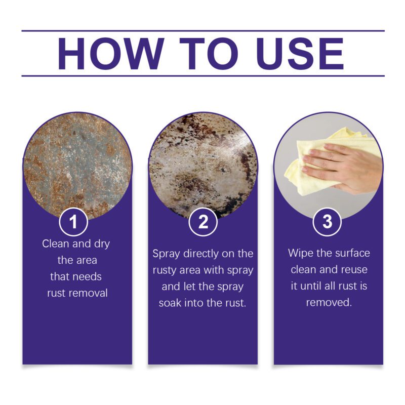 Jakehoe Multi-Purpose Household Rust Remover Spray – Metal Stain Remover, Surface-Safe - Image 6