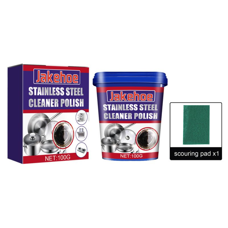Jakehoe Multi-Purpose Stainless Steel Cleaner Polish - Kitchen Appliance & Surface-Safe Stain Remover