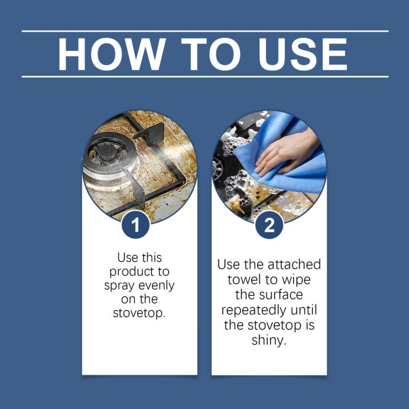 Jakehoe Multi-Purpose Stove Foam Cleaner - Kitchen Grease Remover, Surface-Safe Household Cleaner - Image 6