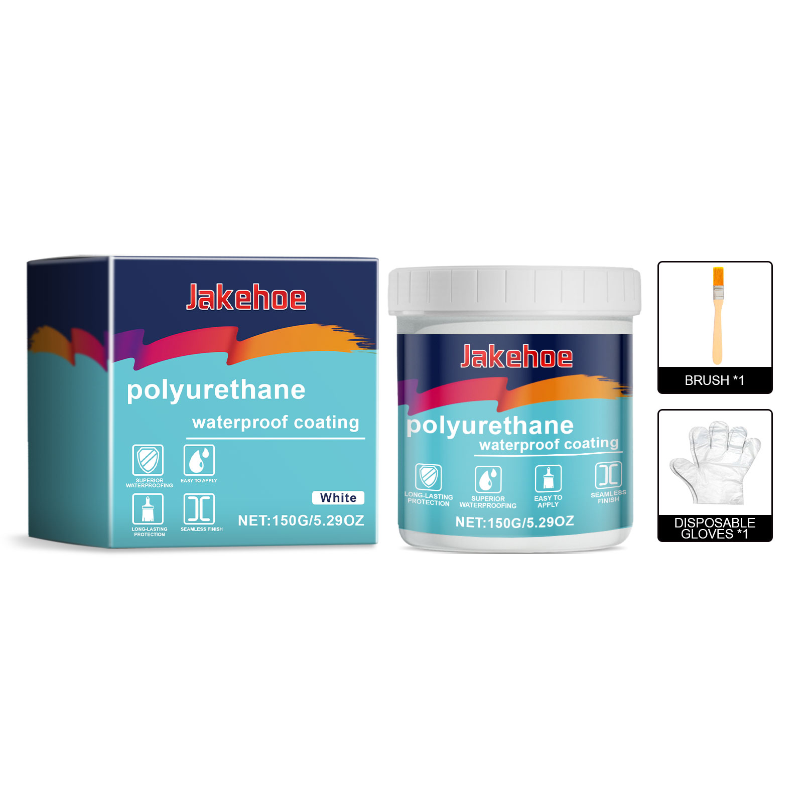Jakehoe Multi-Purpose Waterproof Sealant – Bathroom Roof Door Window Leak Repair Coating