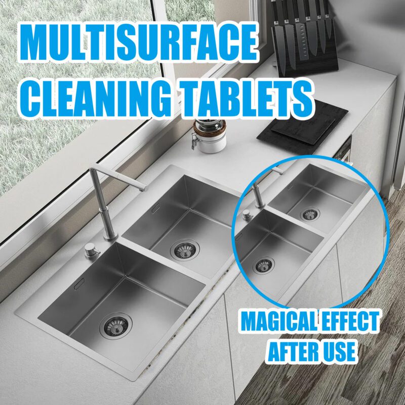 Jakehoe Multi-Surface Effervescent Cleaners: Kitchen Bathroom Floor Stain Remover, Safe Long-Lasting - Image 3
