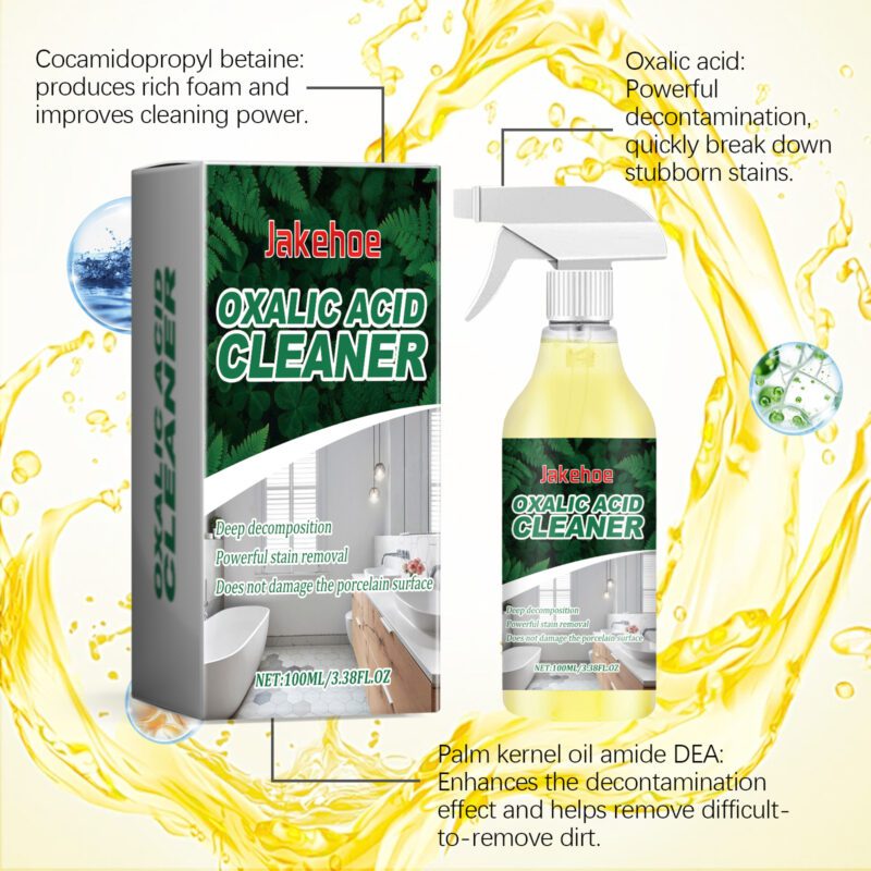 Jakehoe Oxalic Acid Cleaner – Multi-Purpose Toilet Stain Remover, Safe Surface Cleaning - Image 3