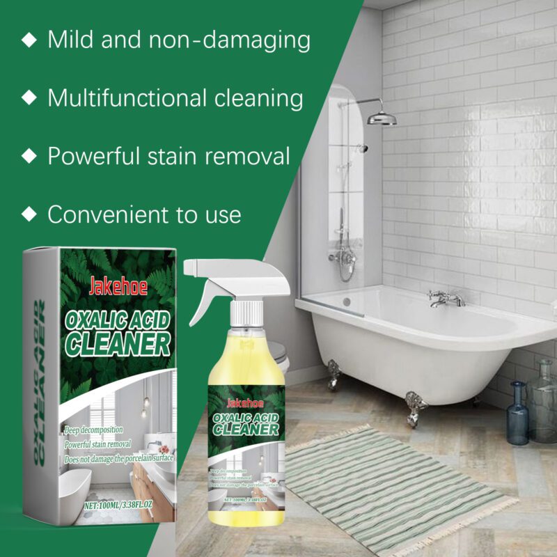 Jakehoe Oxalic Acid Cleaner – Multi-Purpose Toilet Stain Remover, Safe Surface Cleaning - Image 4