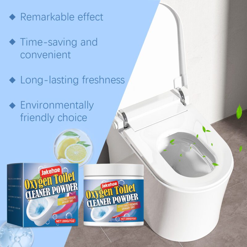 Jakehoe Oxygen Toilet Cleaner Powder: Long-Lasting, Safe Household Toilet Cleaner - Image 3