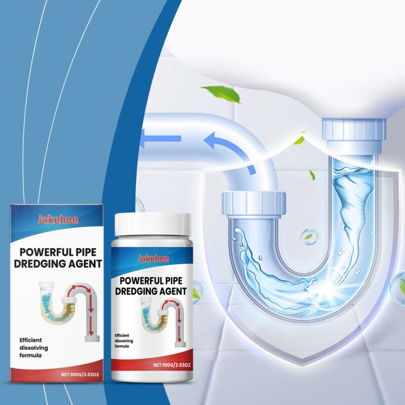 Jakehoe Pipe Cleaner: Multi-Purpose Drain Unclogger, Safe for Kitchen Toilet Drains - Image 2