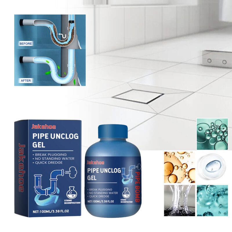 Jakehoe Pipe Unclog Gel: Long-Lasting Drain Cleaner, Safe for Pipes - Image 2