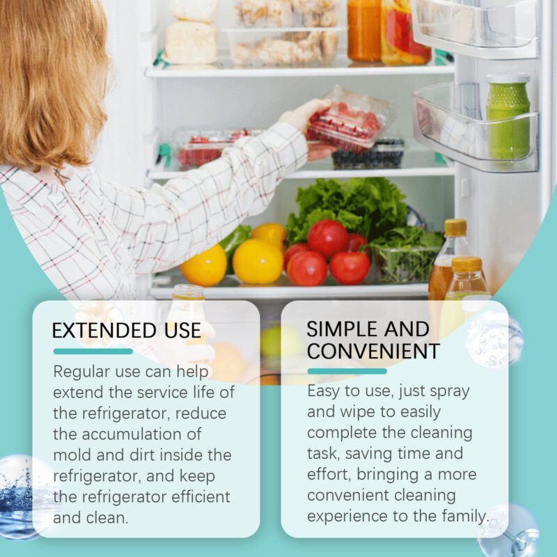 Jakehoe Refrigerator Cleaner: Deep Clean, Odor Remover Household Spray - Image 4