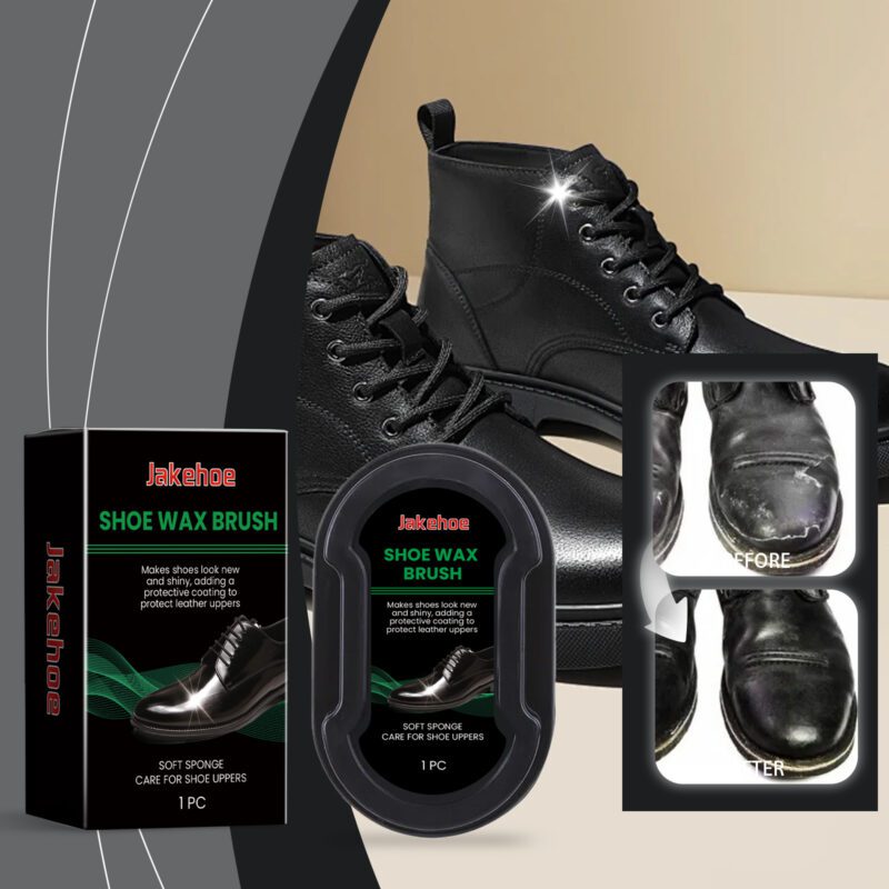 Jakehoe Shoe Polish Sponge - Multi-Purpose Leather Stain Remover, Surface-Safe Household Cleaner - Image 2
