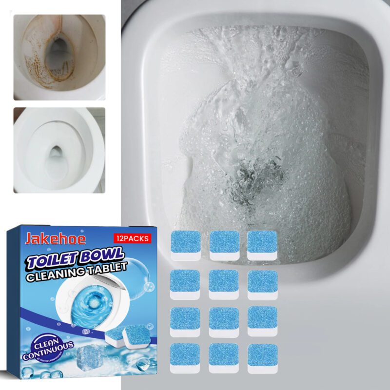 Jakehoe Toilet Bowl Cleaning Tablets | Multi-Purpose, Safe Descaling & Deodorizing Household Cleaner