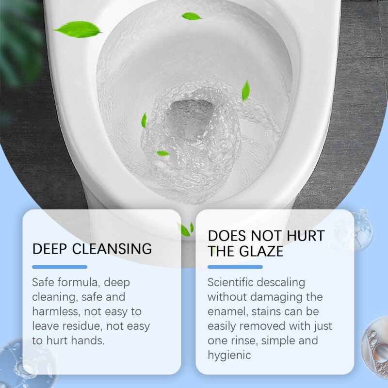 Jakehoe Toilet Cleaning Powder: Fast-Acting Stain Remover, Long-Lasting Household Cleaner - Image 3