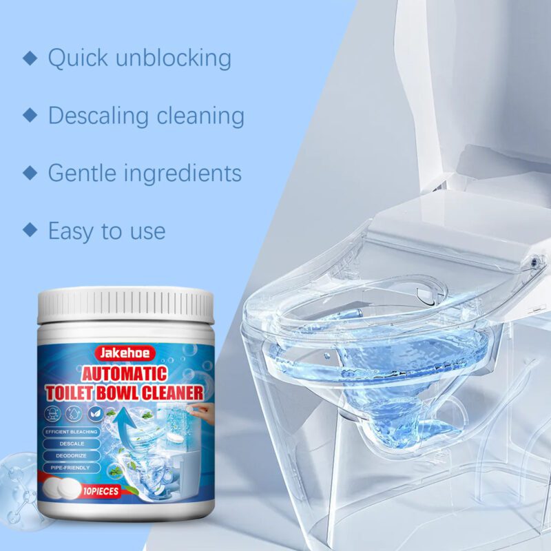 Jakehoe Toilet Cleaning Tablets: Multi-Purpose, Long-Lasting Stain & Odor Remover - Image 3