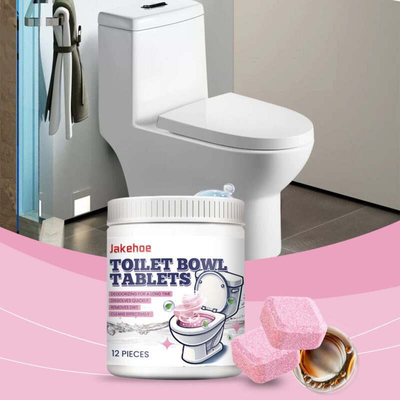 Jakehoe Toilet Effervescent Tablets: Household Bathroom Cleaner, Long-Lasting Stain Removal - Image 2