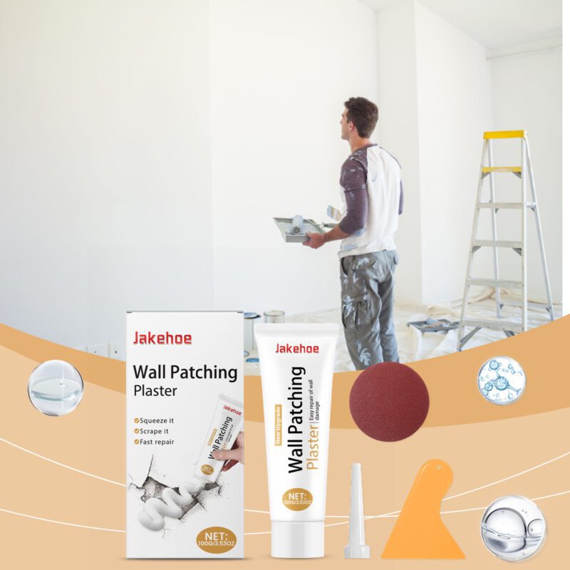 Jakehoe Wall Repair Kit: Household Hole Fix, Waterproof & Long-Lasting Cream